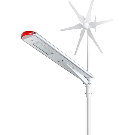 Lampa uliczna hybrydowa LED Greenie WS-50W Windsun z czujnikiem ruchu PIR i Bluetooth