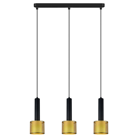 Light Prestige Lampa wisząca Amo czarno-złota 3xE27 LP-0702/3L GD