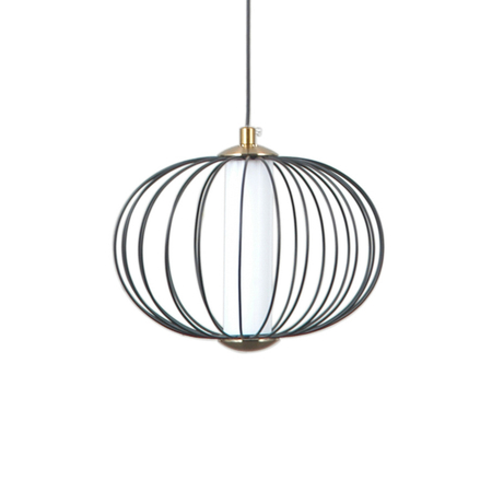 Lampa wisząca Italux Rabel PND-344221-1-BK Czarny mat