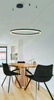 Lampa wisząca HALO PENDANT 150 CCT BK + REMOTE CONTROL Azzardo AZ5347 czarny
