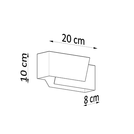 Sollux Lighting Kinkiet PIEGARE biały SL.0394