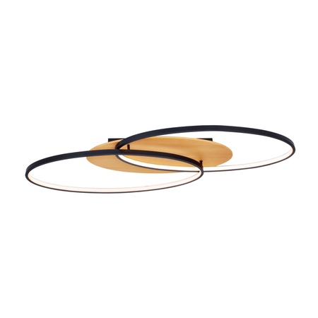 Plafon Italux Poraso PLF-93439-24W-WO Czarny piaskowany