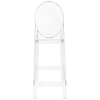 Krzesło barowe VICTORIA 75 cm transparentne