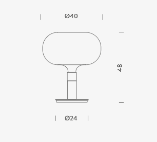 Lampa stołowa Nemo ALBEHW14 Am1n