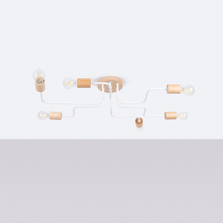 Sollux Lighting Żyrandol TIMBO 6 biały SL.1666