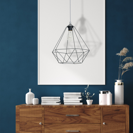 Milagro Lampa wisząca BASKET GRAY 1xE27 MLP7216 Szary