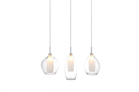 Lampa wisząca Azzardo AZ3075 Amber Milano 3 clear