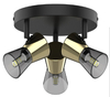Lampa sufitowa CENTO Zuma Line CK220532-3BG czarny/złoty