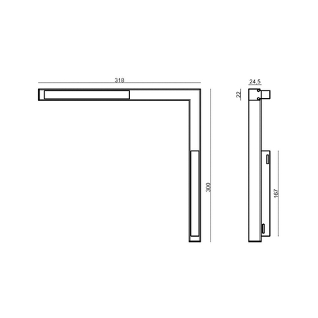 Oprawa szynowa Abigali LWQ-M09 Magneto (48V, ściemnianie 1-10V) 24W 3000K CRI>90