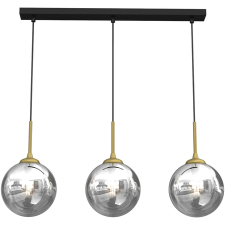 Milagro Lampa wisząca REFLEX 3xE14 MLP8415 CZARNY / ZŁOTY
