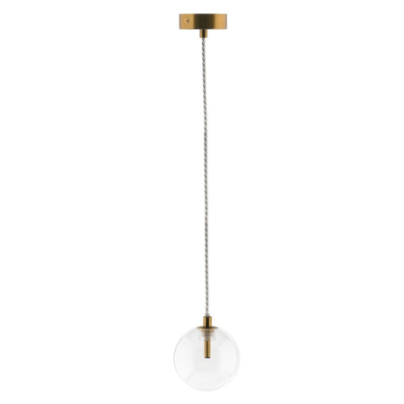 Lampa wisząca Abigali GLOBO2 G4 ⌀100mm szklana, złote elementy