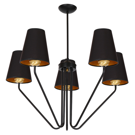 Milagro Żyrandol VICTORIA BLACK 5xE27 MLP4913 CZARNY