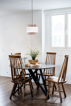 Lampa wisząca CEZAR Kaja K-5270 biały/beżowy