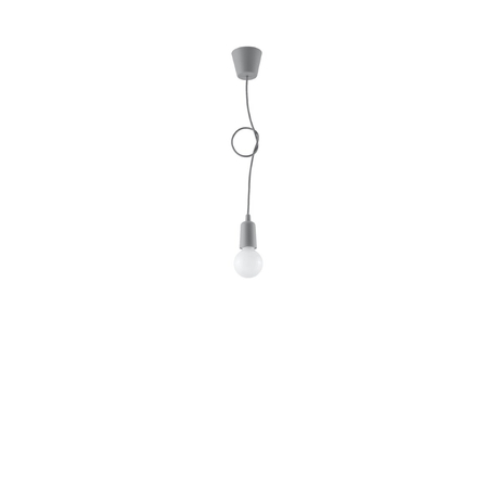 Sollux Lighting Lampa wisząca DIEGO 1 szara SL.0575
