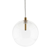Lampa wisząca Abigali GLOBO2 G4 ⌀150mm szklana, złote elementy