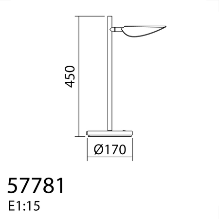 Lampa stołowa SENDA czarny mat LED 7W 3000K