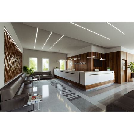 Eko-Light PROFIL ALUMINIOWY SREBRNY TYP K 2m + KLOSZ MLECZNY, SPRĘŻYNA MONTAŻOWA EKPR7559