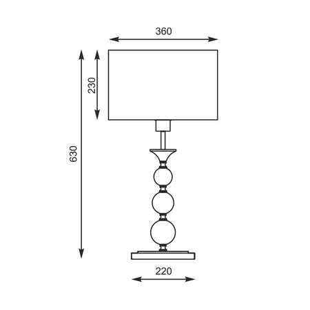 Lampa stołowa Zuma Line Rea Table RLT93163-1W