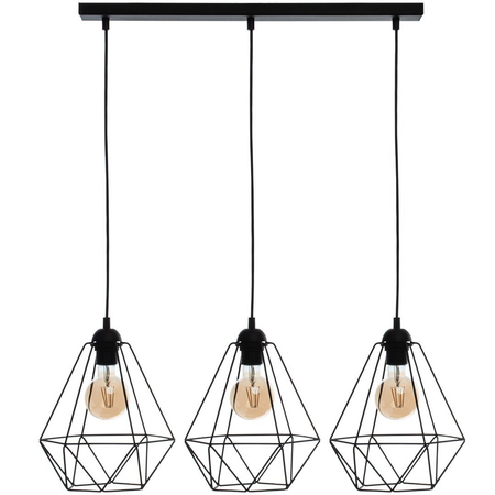 Milagro Lampa wisząca BASKET BLACK 3xE27 MLP7215 CZARNY