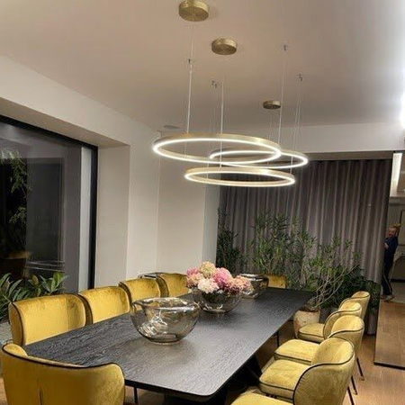 Lampa wisząca Midway mała 1xLED złota LP-033/1P S GD