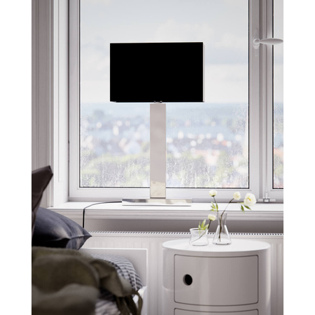 Lampa stołowa By Rydens Prime H69 cm chrom/czarna 4002690-6510