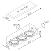 Lampa wpuszczana AQForm Squares 111 x 3 Trimless 230V Recessed Biały Struktura