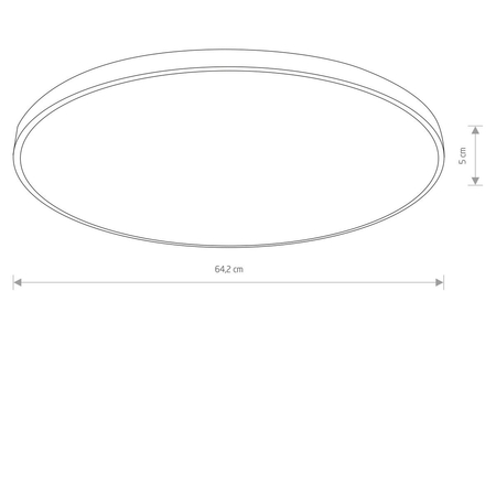 Plafon Nowodvorski AGNES ROUND LED PRO 10975 Czarny Biały