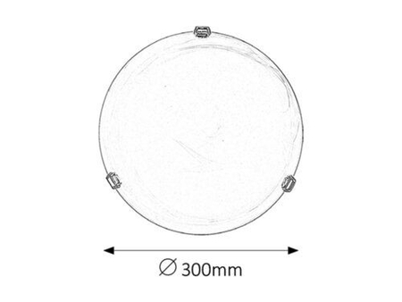 Lampa sufitowa Rabalux Alabastro 3201 białe szkło alabastrowe