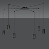 Lampa wisząca TRAKER 6 BL/BLACK Emibig 524/6 czarny