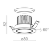 Oprawa podtynkowa AQForm 37982-M930-F1-00-13 RING next 50 LED