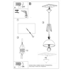 Sollux Lighting Lampa wisząca CASCO czarna/naturalne drewno SL.0390