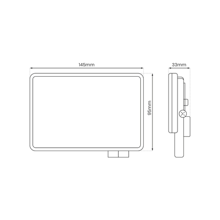 Eko-Light Naświetlacz LED 30W 3000lm 5000K EKN9015 CZARNY