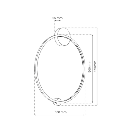 Milagro Lampa sufitowa Saturno Gold 25W LED ML8859 ZŁOTY