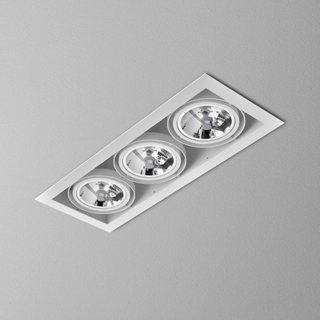 Lampa wpuszczana AQForm Squares 111 x 3  Recessed Biały Struktura