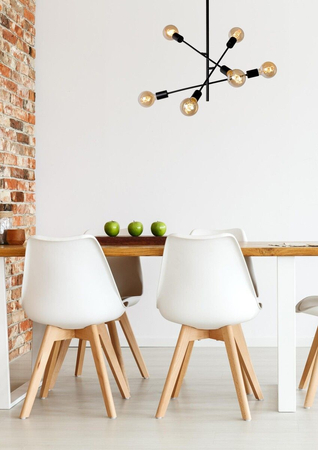 Lampa sufitowa Lucide LESTER 21119/06/30 czarny/srebrny