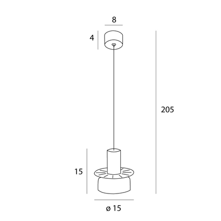 MAXLIGHT P0601 LAMPA WISZĄCA SIGNATURE A AMBER GLASS