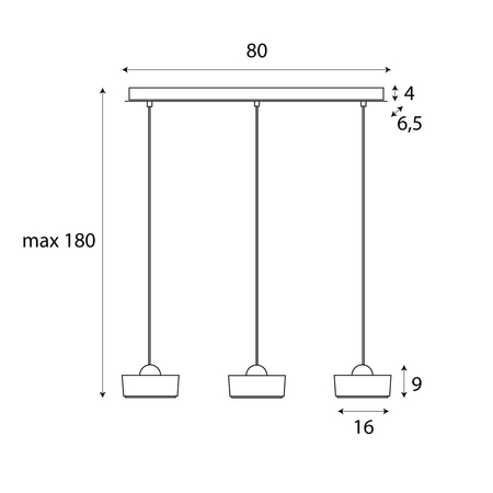 MAXLIGHT P0545 LAMPA WISZĄCA LIPARI III SQUARE