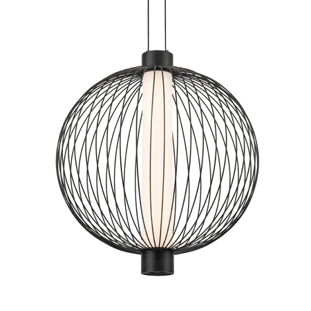 Milagro Lampa wisząca KYOTO 32W LED śr. 43cm ML0526 CZARNY