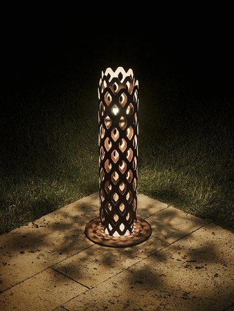 Lampa zewnętrzna Slamp CHARLOTTE OUTDOOR - CORTEN M CHRBM00CRT000LDOUDEU stalowy