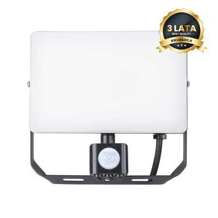 Eko-Light Naświetlacz LED 30W PIR 3000lm 5000K EKN9019 CZARNY