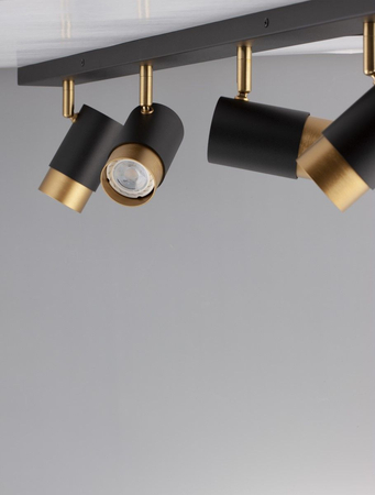 Reflektor Luces Exclusivas CAYES czarny/złoty LE42615