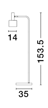Lampa podłogowa Luces Exclusivas FRESNILLO - złoty LE43443