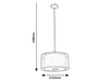 Lampa wisząca Rabalux Aneta 5096 czarny