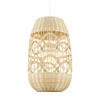 Milagro Lampa wisząca ARONA NATURAL 1xE14 fi 400 ML0353 BIAŁY + RATTAN