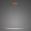 Lampa wisząca Ledowe Okręgi No.1 120cm 3k miedziana ściemnialna
