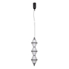 Lampa wisząca Italux Fuente PND-34395-3V-BK Czarny mat