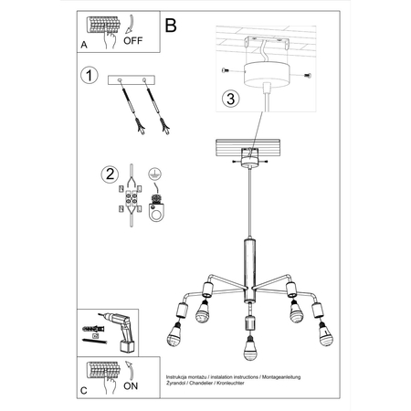 Sollux Lighting Żyrandol DUOMO 5 SL.0304