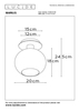 Lampa sufitowa Lucide MARIUS 74114/01/30 