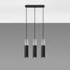Sollux Lighting Lampa wisząca BORGIO 3L czarny SL.0652