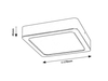 Lampa sufitowa Rabalux Shaun 2690 czarny